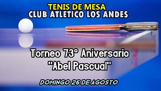 En este momento estás viendo Dentro de las actividades en el mes aniversario, Los Andes organiza un Torneo de Tenis de Mesa