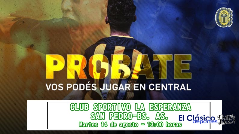 En este momento estás viendo Club La Esperanza: Prueba de jugadores con Rosario Central