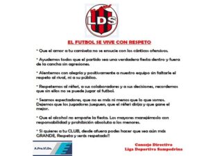 Lee más sobre el artículo Por un fútbol sin violencia