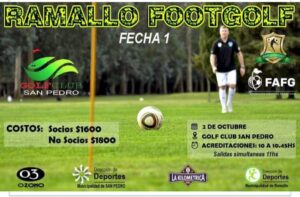 Lee más sobre el artículo FAFG: Este domingo inicia el Tour 2022 de Ramallo Footgolf en San Pedro!