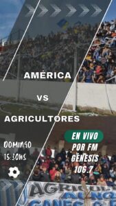 Lee más sobre el artículo Viví América vs Agricultores junto a El Clásico!