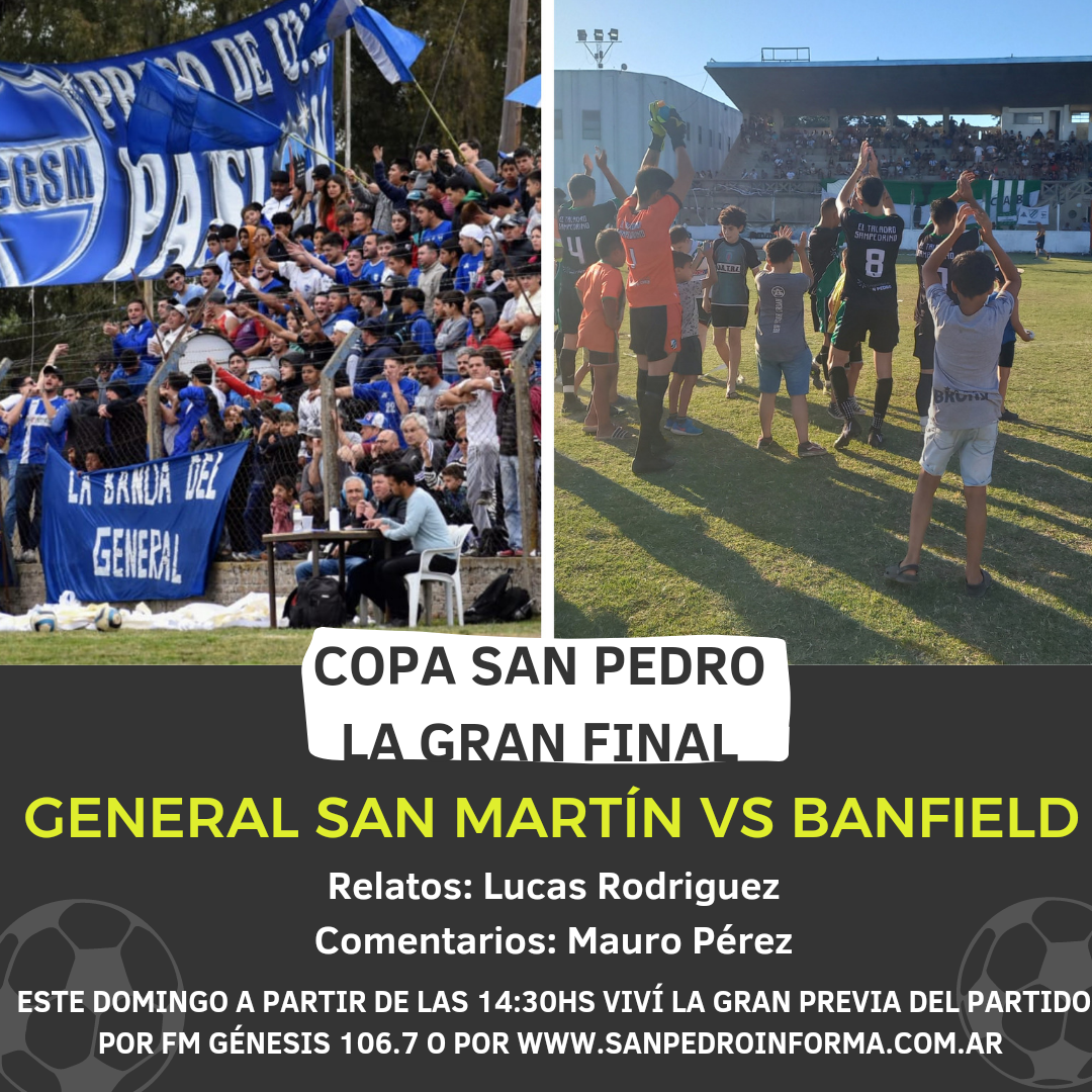 En este momento estás viendo Copa San Pedro: La gran final entre el «Taladro» y el «General» vivila junto a El Clásico!