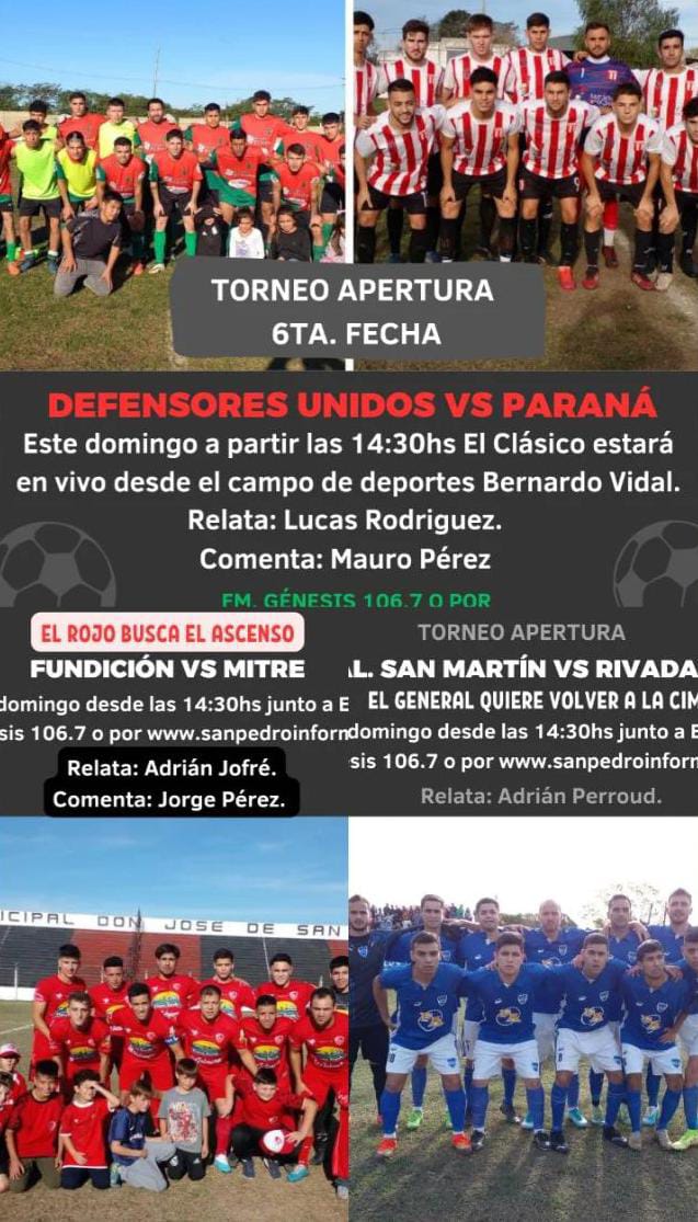 En este momento estás viendo Viví la sexta fecha del torneo local junto a El Clásico!