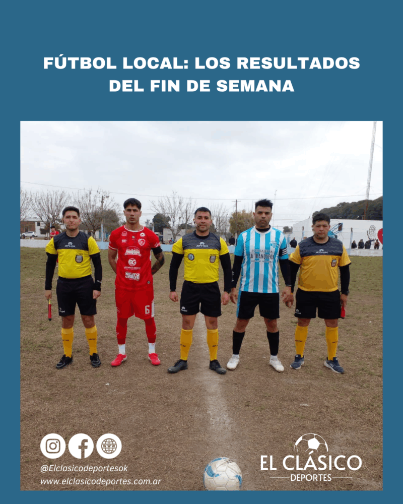Lee más sobre el artículo Fútbol local: Los resultados del fin de semana!
