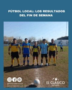 Lee más sobre el artículo Fútbol local: Los resultados del fin de semana!