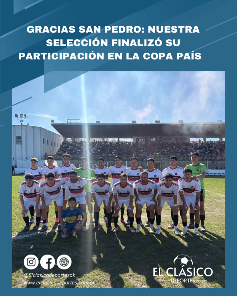 Lee más sobre el artículo Gracias San Pedro: Nuestra selección finalizó su participación en la Copa País!