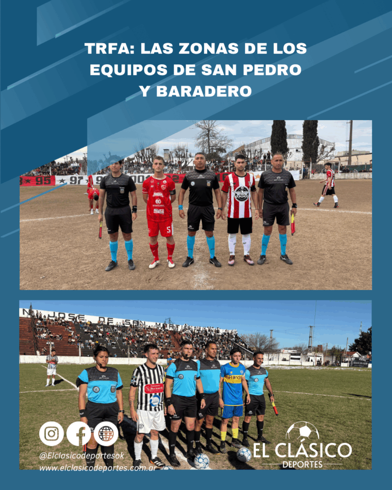 Lee más sobre el artículo TRFA: Las zonas de los equipos de San Pedro y Baradero!