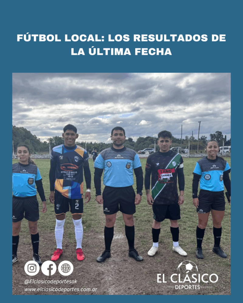 Lee más sobre el artículo Fútbol local: Los resultados de la última fecha!