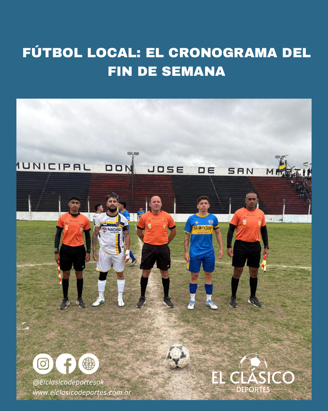 Lee más sobre el artículo Fútbol local: El cronograma del fin de semana!