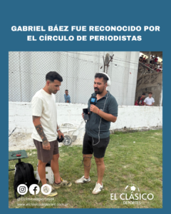 Lee más sobre el artículo Fútbol: Gabriel Báez fue reconocido por el Círculo de Periodistas!