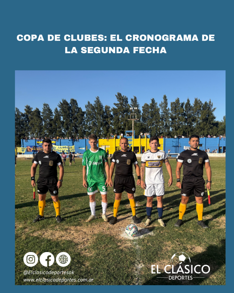 Lee más sobre el artículo Copa de Clubes: El Cronograma de la segunda fecha!