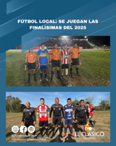 Lee más sobre el artículo Fútbol local: Se juegan las finalisimas del 2025!