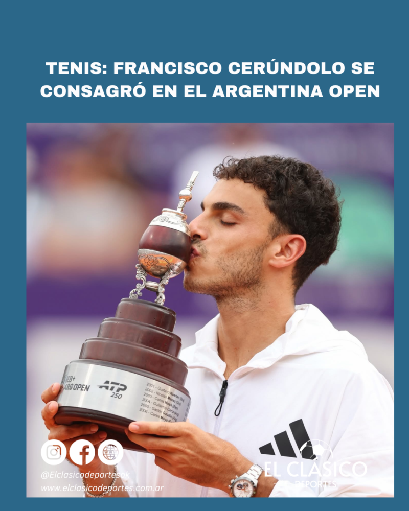 Lee más sobre el artículo Tenis: Francisco Cerúndolo se consagró en el Argentina Open!