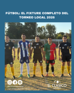 Lee más sobre el artículo Fútbol: El fixture del torneo local!