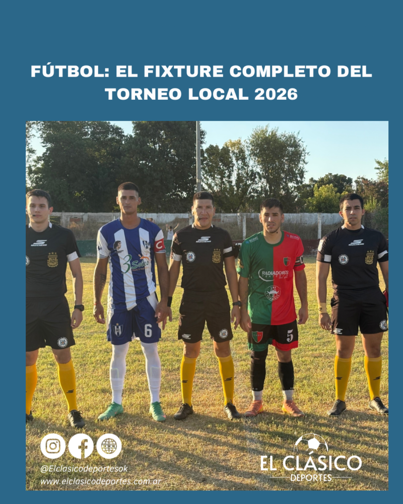 Lee más sobre el artículo Fútbol: El fixture del torneo local!