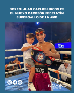 Lee más sobre el artículo Boxeo: Juan Carlos Uncos es el nuevo campeón Fedelatín Supergallo de la AMB!