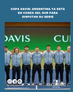 Lee más sobre el artículo Copa Davis: Argentina ya está en Corea del Sur para disputar su serie!