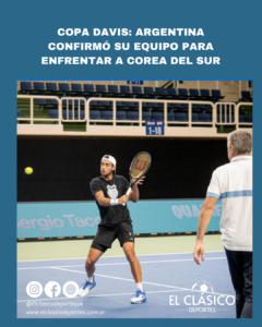 Lee más sobre el artículo Copa Davis: Argentina confirmó su equipo para enfrentar a Corea del Sur!