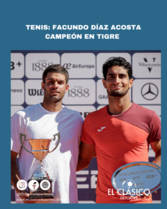 Lee más sobre el artículo Tenis: Facundo Díaz Acosta campeón en Tigre!