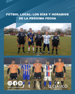 Lee más sobre el artículo Fútbol local: Los días y horarios de la próxima fecha!