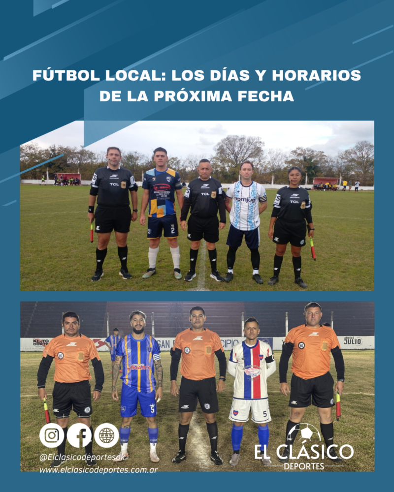 Lee más sobre el artículo Fútbol local: Los días y horarios de la próxima fecha!