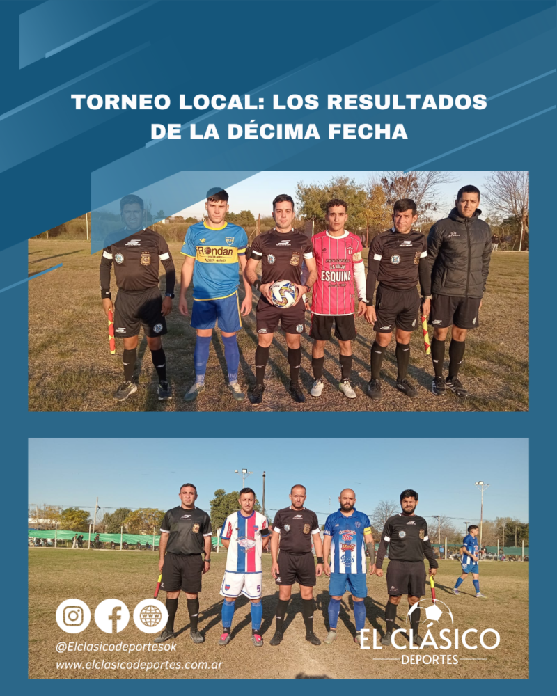 Lee más sobre el artículo Torneo local: Los resultados de la décima fecha!