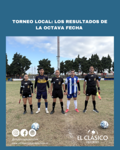 Lee más sobre el artículo Torneo local: Los resultados de la octava fecha!