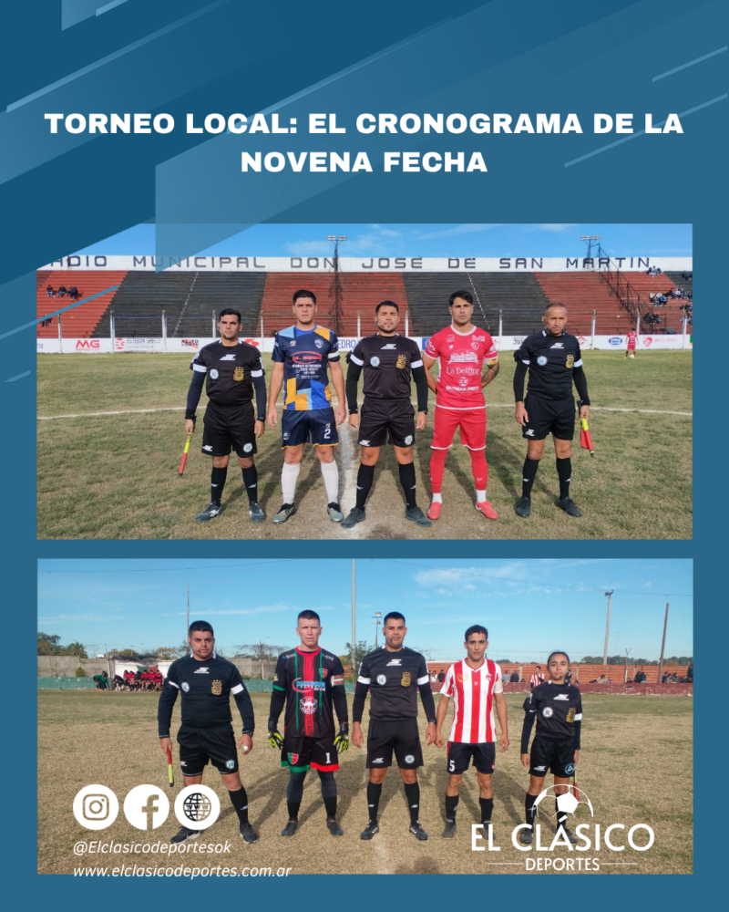 Lee más sobre el artículo Torneo local: El cronograma de la novena fecha!
