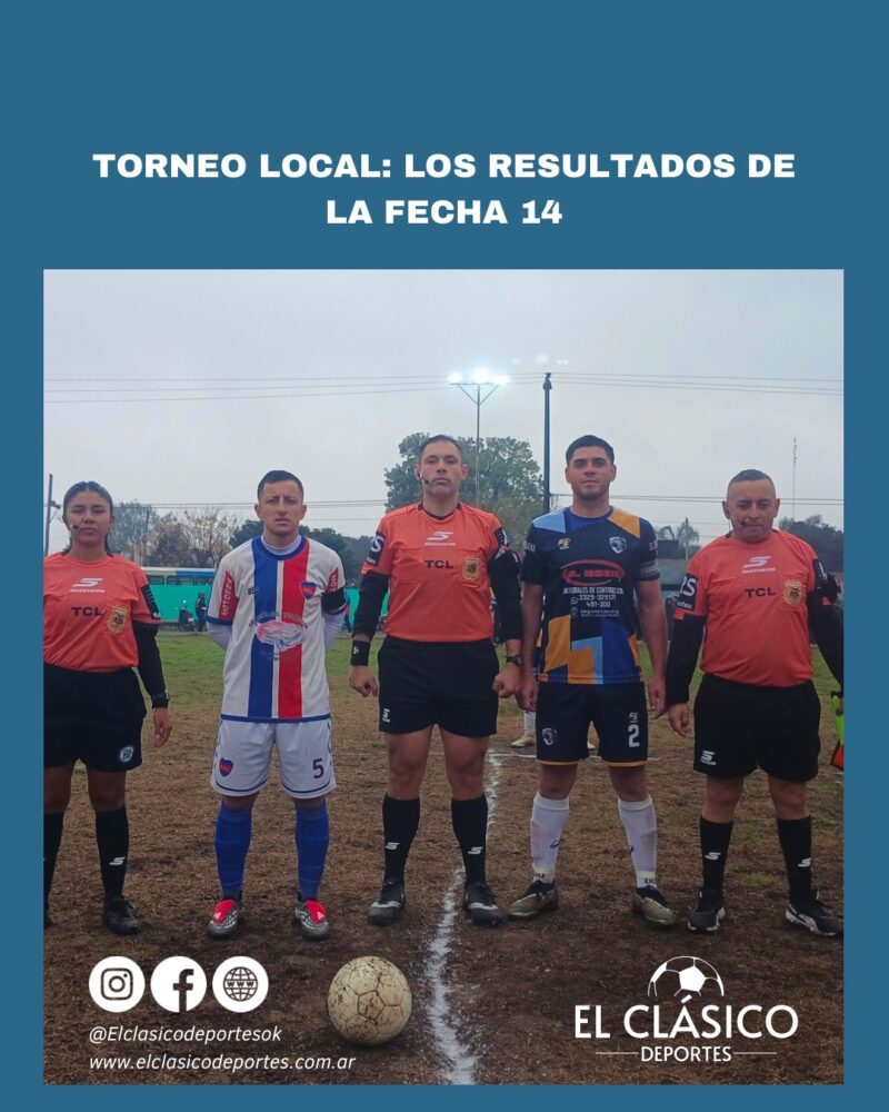 Lee más sobre el artículo Torneo local: Los resultados de la fecha 14!