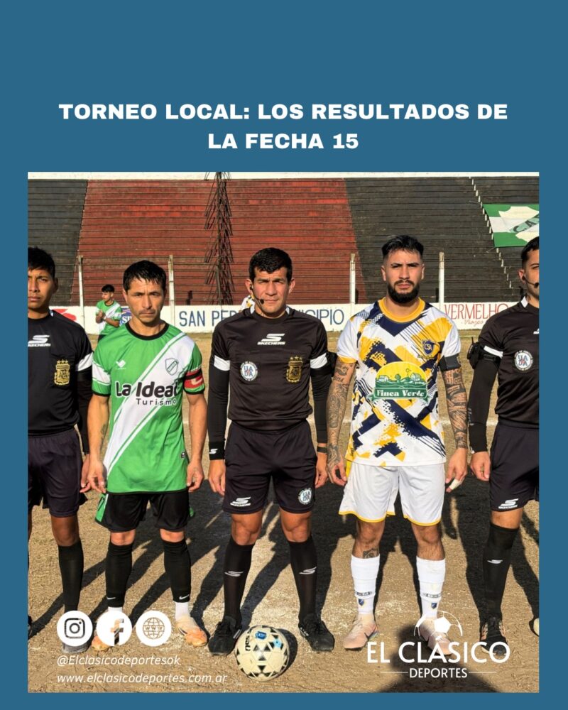 Lee más sobre el artículo Torneo local: Los resultados de la fecha 15!