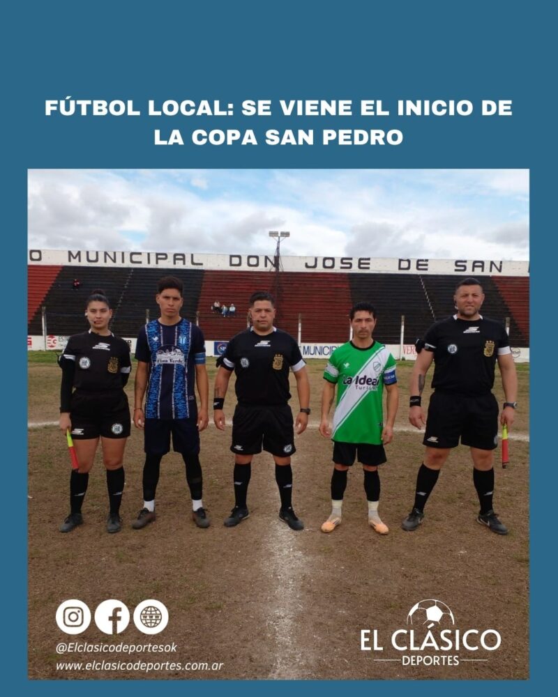 Lee más sobre el artículo Fútbol local: Se viene el inicio de la Copa San Pedro!