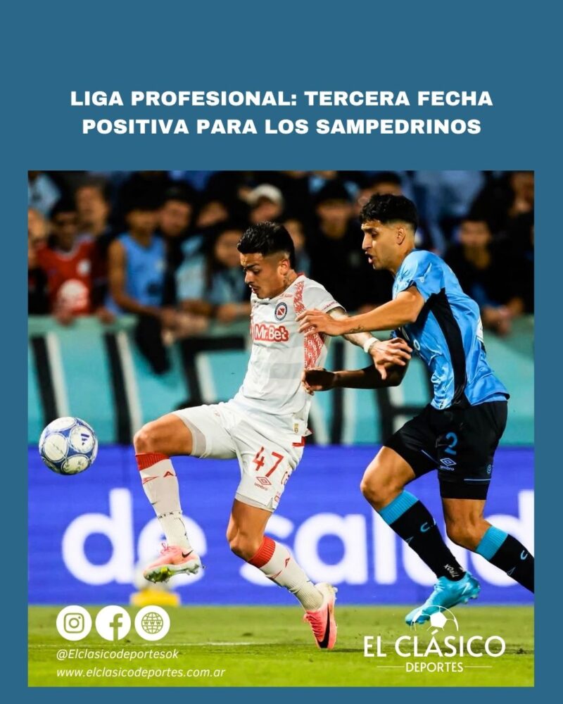Lee más sobre el artículo Liga Profesional: Tercera fecha positiva para los sampedrinos!