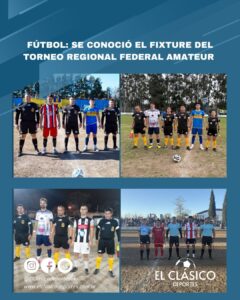 Lee más sobre el artículo Fútbol: Se conoció el fixture del Torneo Regional Federal Amateur!