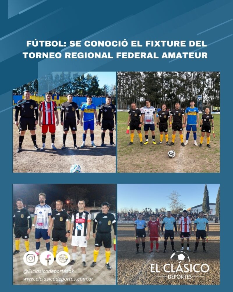 Lee más sobre el artículo Fútbol: Se conoció el fixture del Torneo Regional Federal Amateur!
