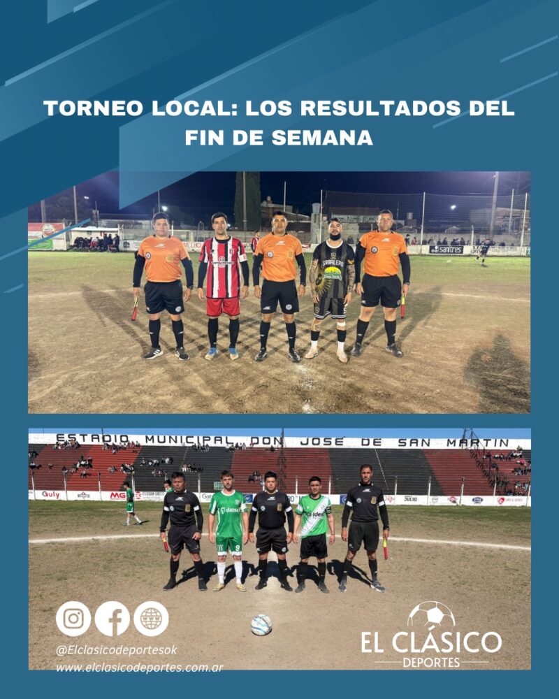Lee más sobre el artículo Torneo local: Los resultados del fin de semana!