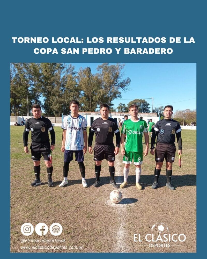 Lee más sobre el artículo Torneo local: Los resultados de la Copa San Pedro y Baradero!